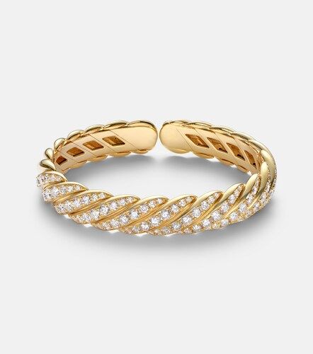 Pulsera Sculpted Cable Flex® de oro de 18 ct con diamantes - David Yurman - Modalova