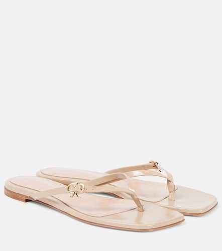 Ribbon patent leather thong sandals - Gianvito Rossi - Modalova