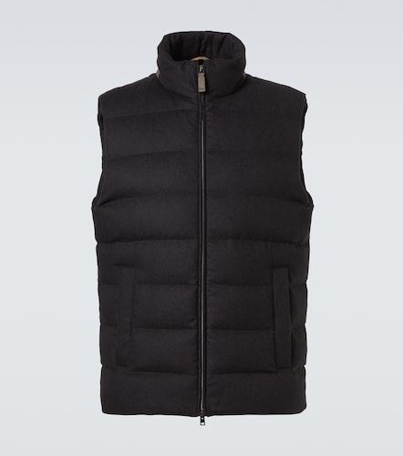 Gilet in seta e cashmere con imbottitura in piuma - Herno - Modalova