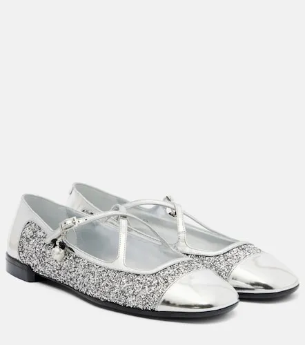 Bailarinas Eleri de piel con glitter - Jimmy Choo - Modalova