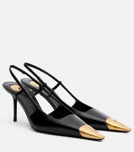 Jeanne 75 leather slingback pumps - Saint Laurent - Modalova