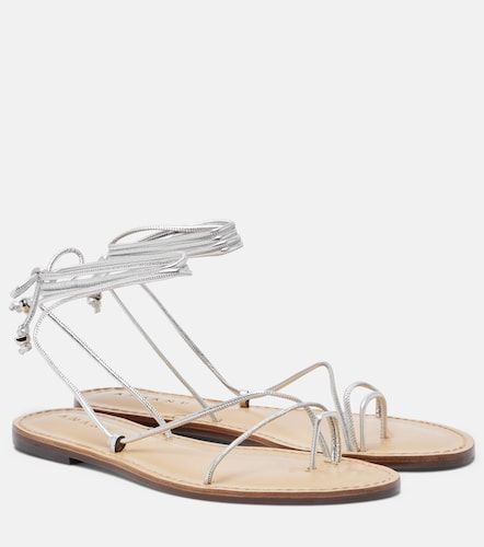 Karima metallic leather sandals - Amanu - Modalova