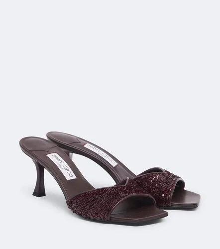 Skye sequined leather mules - Jimmy Choo - Modalova