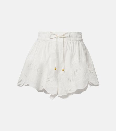 Shorts Mahon de algodón bordados - Zimmermann - Modalova