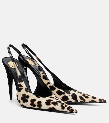 Pumps slingback Guermantes in cavallino - Saint Laurent - Modalova
