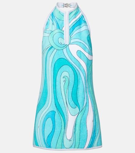 Iride halterneck cotton terry minidress - Pucci - Modalova