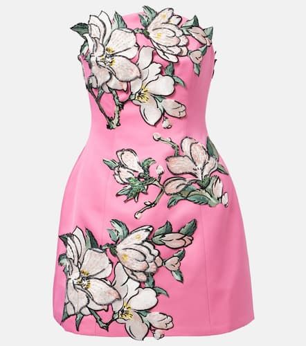 Floral-appliquÃ© embroidered minidress - Leo Lin - Modalova