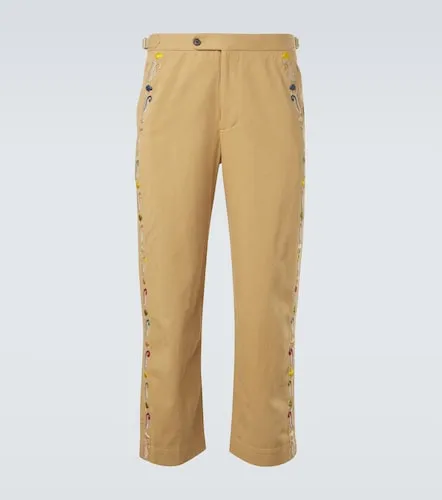 Pantalones rectos Feather Runner de algodón - Bode - Modalova