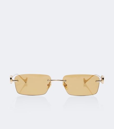 Bejewelled VLogo rectangular sunglasses - Valentino Garavani - Modalova