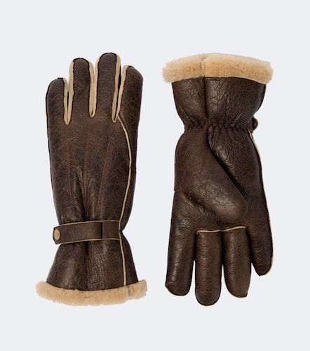 RRL Guantes de piel con borrego - RRL - Modalova