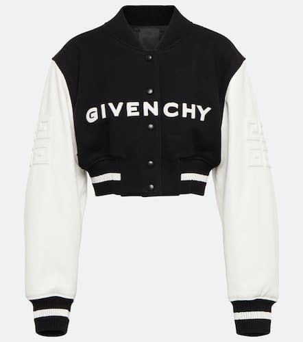 Logo cropped varsity jacket - Givenchy - Modalova