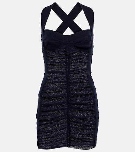 Ruched mesh bustier minidress - Jean Paul Gaultier - Modalova