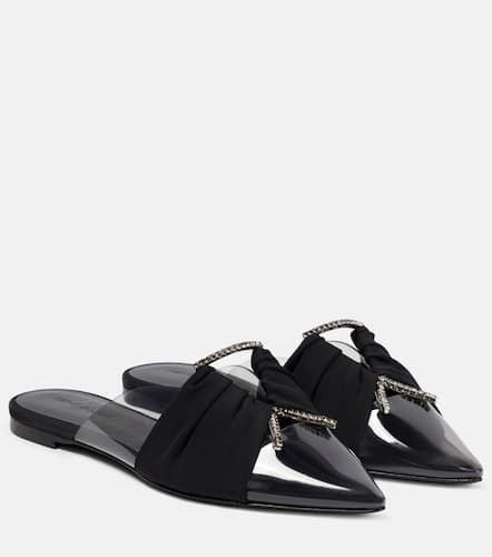 Crystal-embellished flat PVC slippers - Nensi Dojaka - Modalova