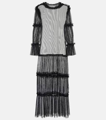 Vestido largo de malla - MM6 Maison Margiela - Modalova