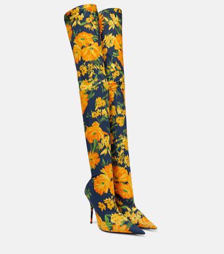 Knife floral over-the-knee sock boots - Balenciaga - Modalova