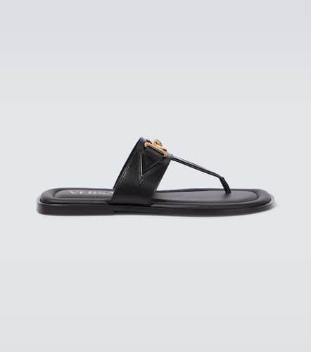 Medusa leather thong sandals - Versace - Modalova