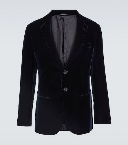 Blazer da smoking in velluto - Giorgio Armani - Modalova
