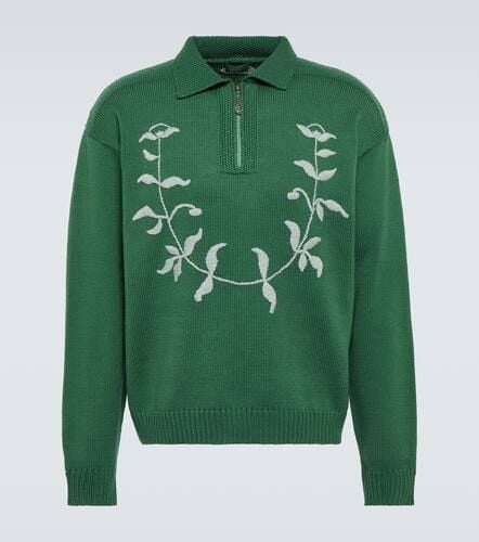 Bode Embroidered wool polo sweater - Bode - Modalova