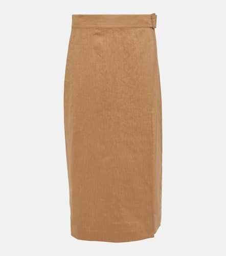 Vince Buckle linen-blend wrap skirt - Vince - Modalova