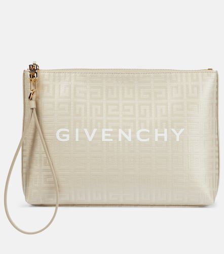 Pouch de lona revestida con logo - Givenchy - Modalova