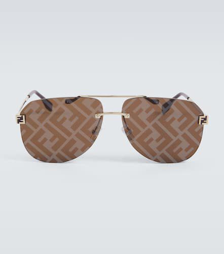 Sky logo aviator sunglasses - Fendi - Modalova