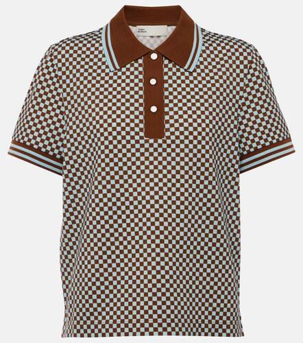 Checked cotton piquÃ© polo shirt - Tory Sport - Modalova