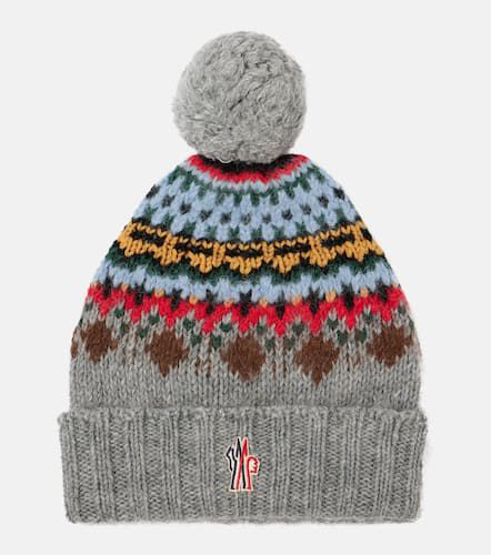 Logo wool and alpaca-blend beanie - Moncler - Modalova