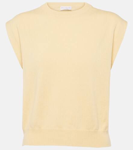 Ribbed-knit cashmere top - Brunello Cucinelli - Modalova