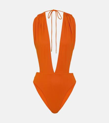 Cutout halterneck swimsuit - Saint Laurent - Modalova