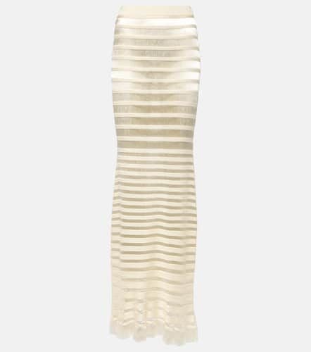 Tom Ford Fringed knit maxi skirt - Tom Ford - Modalova