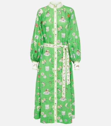 AlÃ©mais Printed linen midi dress - Alemais - Modalova