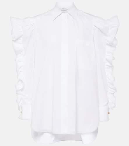 Pleiadi ruffled cotton poplin shirt - Max Mara - Modalova