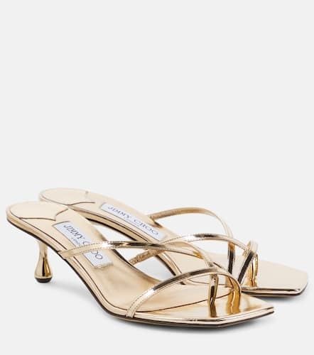 Etana 50 metallic leather mules - Jimmy Choo - Modalova