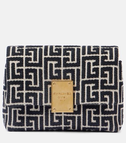 Mini monogram jacquard shoulder bag - Balmain - Modalova