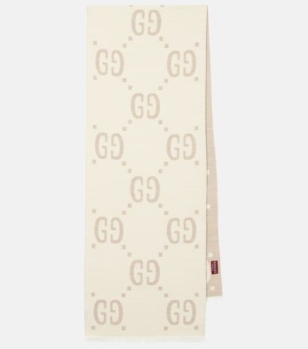 Gucci Sciarpa in lana e seta GG - Gucci - Modalova