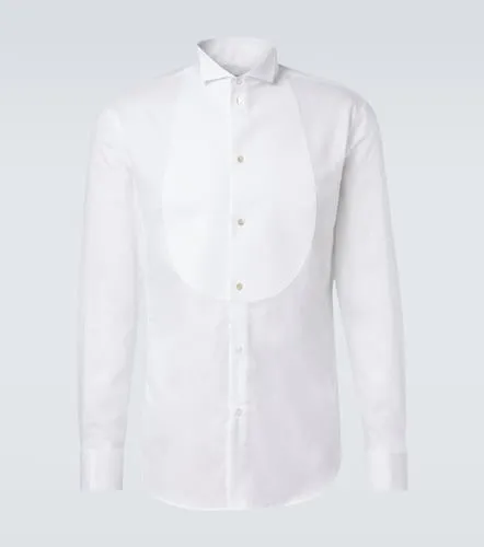 Camisa de esmoquin de popelín de algodón - Giorgio Armani - Modalova