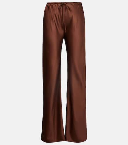 Billie silk-blend straight pants - Veronica Beard - Modalova
