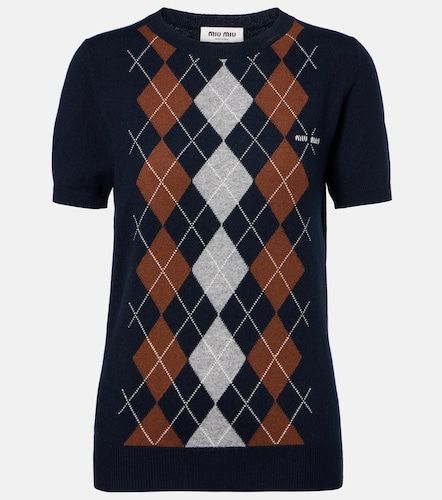 Miu Miu Top in maglia di cashmere - Miu Miu - Modalova