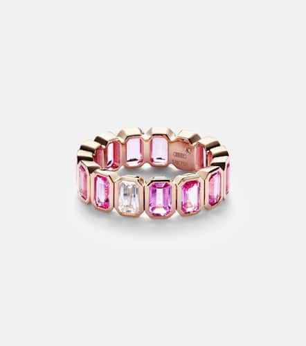Ring aus 18kt Roségold mit Diamant und Saphiren - Shay Jewelry - Modalova