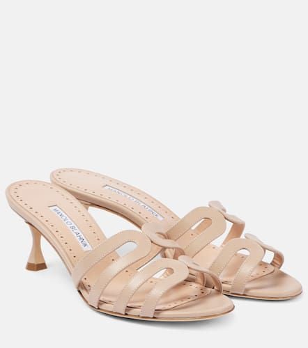 Sandalen Ahwak 50 aus Leder - Manolo Blahnik - Modalova