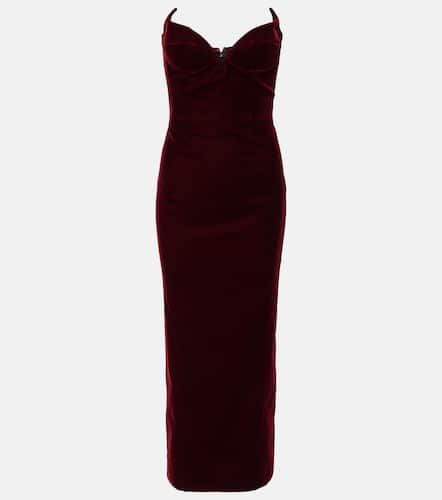 Signature velvet bustier dress - Mugler - Modalova