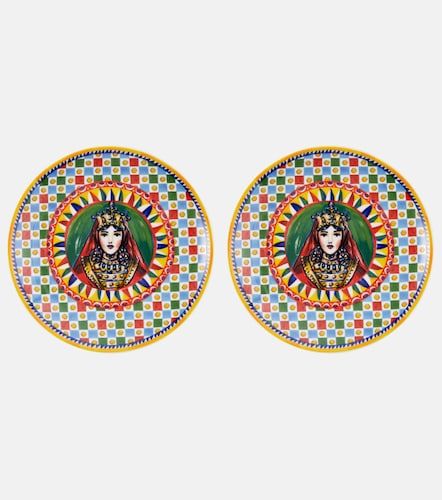 Set de 2 platos de postre Carretto Siciliano - Dolce&Gabbana Casa - Modalova