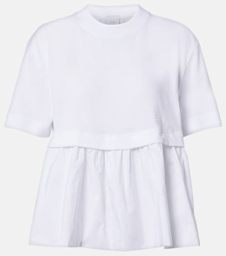 T-shirt in jersey di cotone e faille - Patou - Modalova