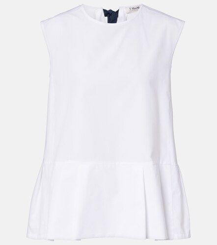 Top Brava in popeline di cotone con peplum - 'S Max Mara - Modalova