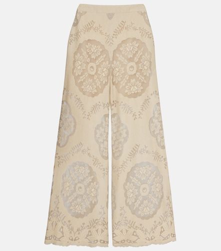 Pantaloni a gamba larga in misto cotone - Valentino Garavani - Modalova