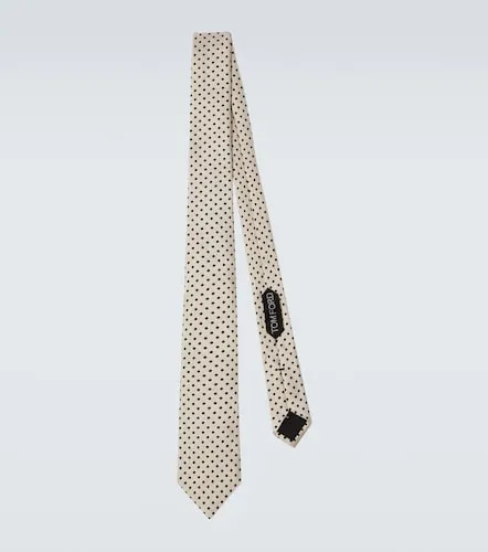 Corbata de jacquard de seda con lunares - Tom Ford - Modalova