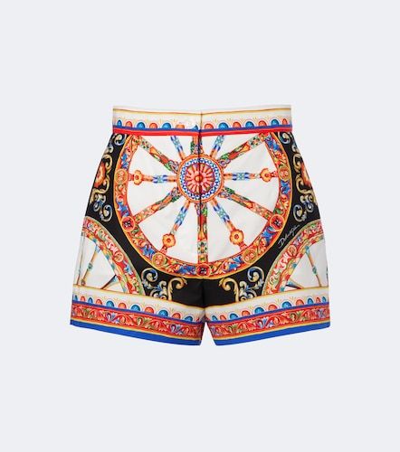 Shorts Carretto in popeline di cotone - Dolce&Gabbana - Modalova