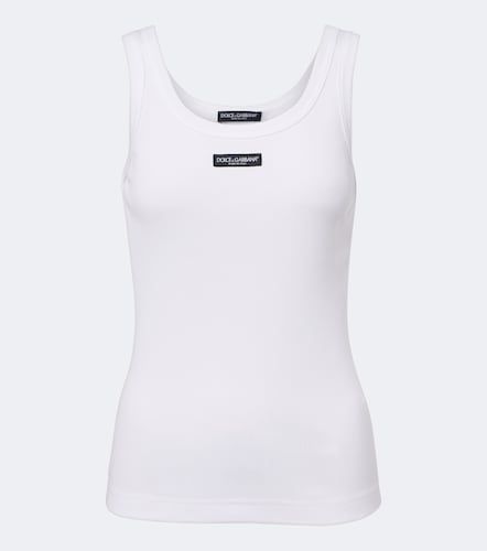 Dolce&Gabbana Logo cotton tank top - Dolce&Gabbana - Modalova