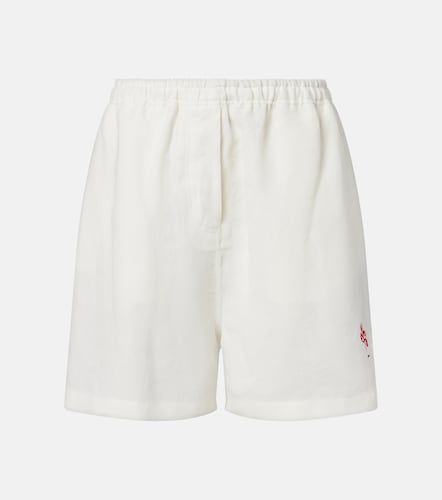 Prada Shorts in lino con ricamo - Prada - Modalova