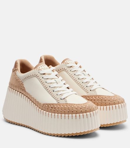 Nama leather platform sneakers - Chloe - Modalova